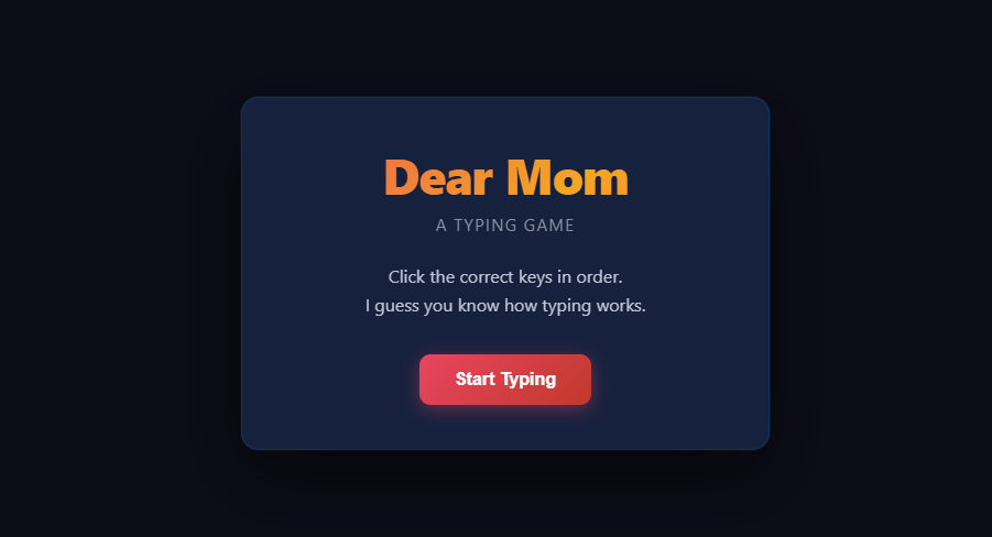 Screenshot of Dear Mom