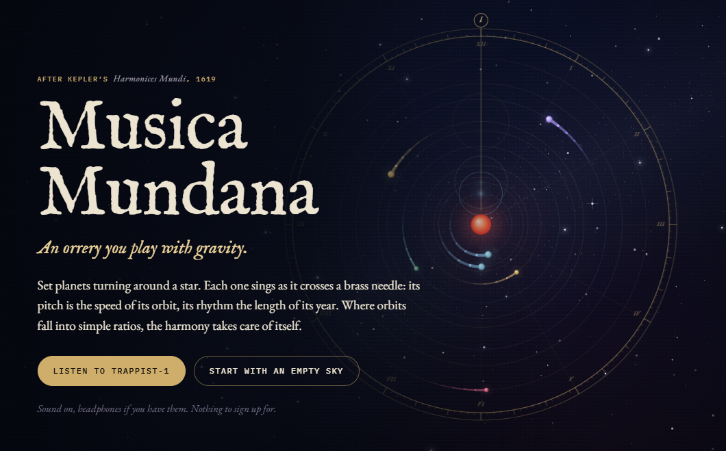 Screenshot of Musica Mundana